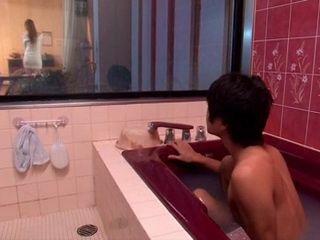 Hot Stepmom and Stepbrother go Nippon in the Bathroom with Steamy Handjob XXX