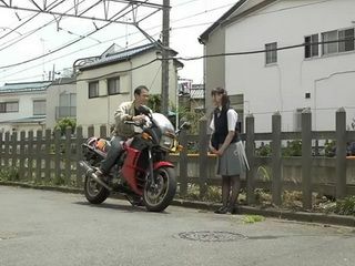Fucking a Shy Schoolgirl Wild Ride with Biker Boy on First Date
