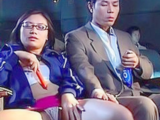 Thai babe fucks hard in nippon XXX theater after tokyo porn masturbation.