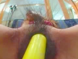 Nippon babe pussy stuffed with XXX toys & fuck goodies