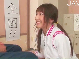 Horny teen slurps down a massive hard pole in naughty Tokyo XXX