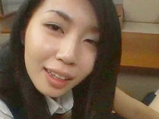 Nippon babe with XXX-rated nipple play by Tokyo river