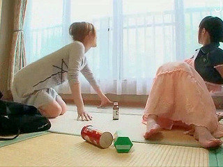 Fucking hot naked Japanese lesbians on a Tokyo street